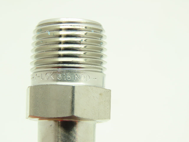 Hy-Lok Stainless Male Adapter Fitting  1/2" Tube x 3/8" NPT Pipe  LOT OF 6