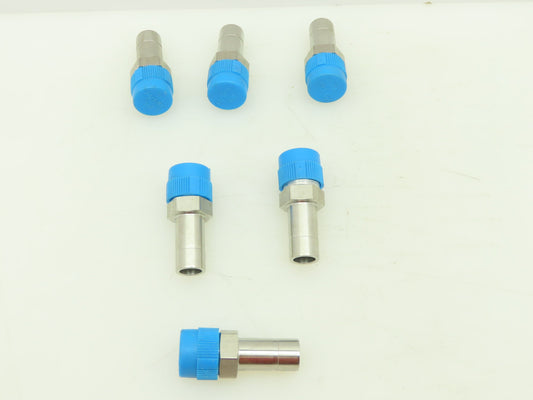 Hy-Lok Stainless Male Adapter Fitting  1/2" Tube x 3/8" NPT Pipe  LOT OF 6