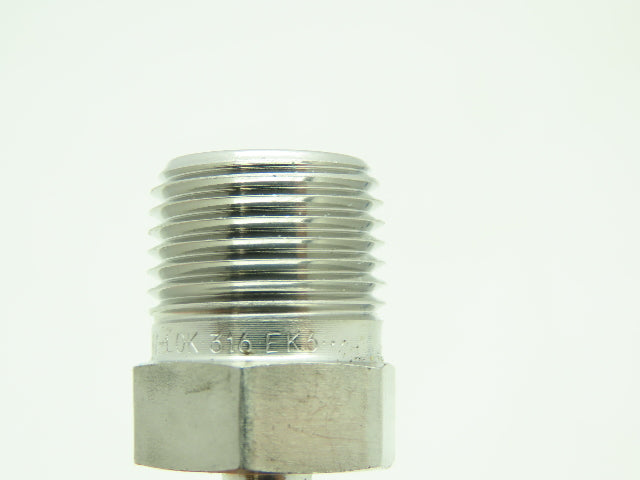 Hy-Lok Stainless Male Adapter Fitting  1/4" Tube x 3/8" NPT Pipe  LOT OF 7