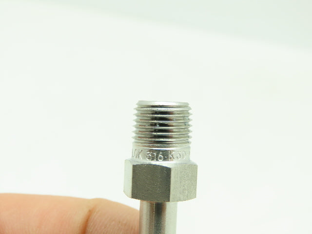 Hy-Lok Stainless Male Adapter Fitting  1/4" Tube x 1/8" NPT Pipe  LOT OF 8
