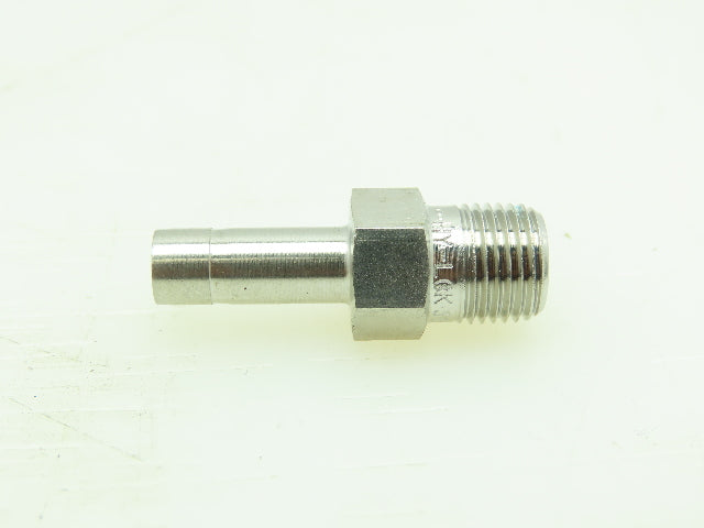 Hy-Lok Stainless Male Adapter Fitting  1/4" Tube x 1/8" NPT Pipe  LOT OF 8