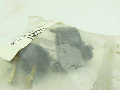 Arrow Hart 7428N Midget Locking Plug 15A 125V 2P 2W  LOT OF 4