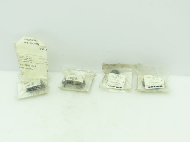 Arrow Hart 7428N Midget Locking Plug 15A 125V 2P 2W  LOT OF 4
