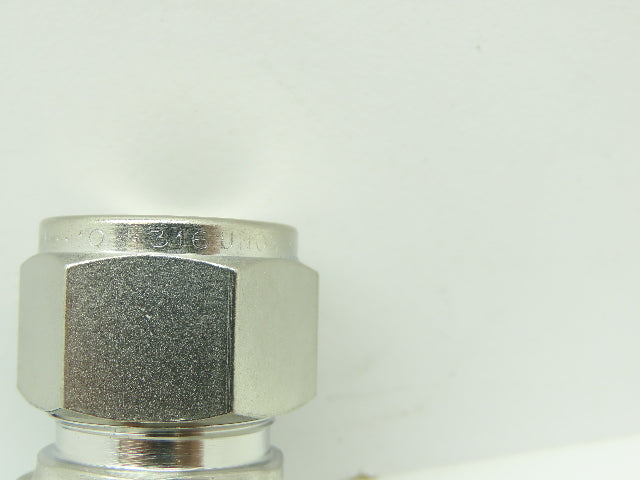 Parker Stainless 90° Male Elbow Compression Fitting  5/8" Tube 3/8" NPT Lot of 3