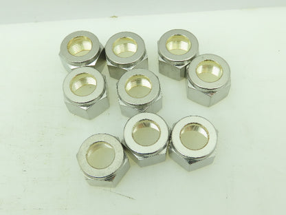 Yor-Lok 316 SS Stainless Compression Flare Fitting Nut 1/2" Tube  LOT OF 9