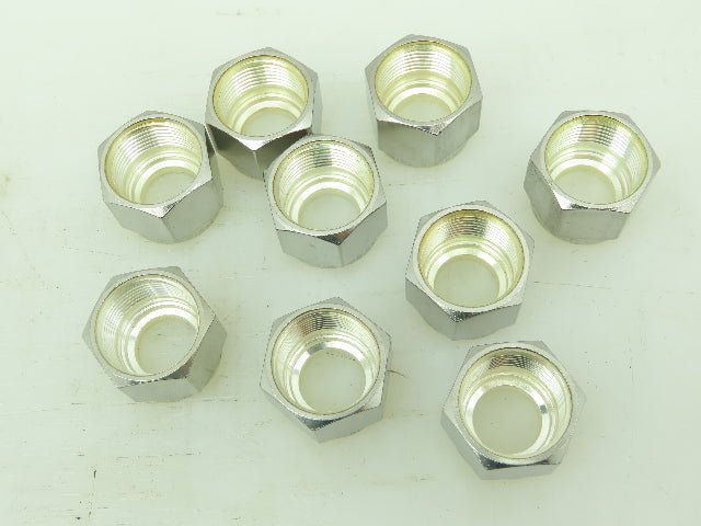 Yor-Lok 316 SS Stainless Compression Flare Fitting Nut 1/2" Tube  LOT OF 9