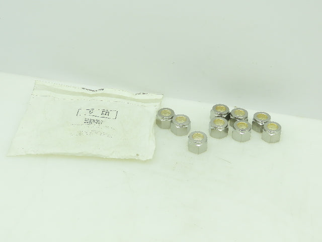 Yor-Lok 316 SS Stainless Compression Flare Fitting Nut 1/2" Tube  LOT OF 9
