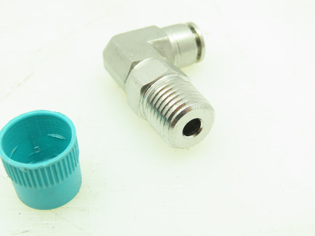 SealExcel Stainless Push In 90° Male Swivel Elbow 6mm Tube x 1/4" BSPT Lot of 10