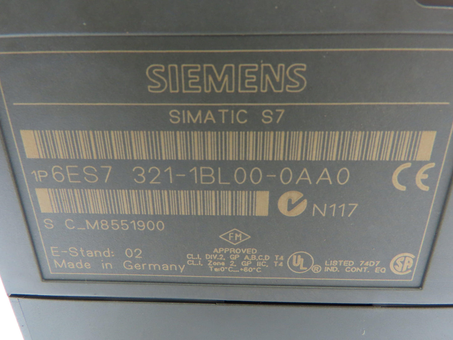 Siemens 6ES7321-1BL00-0AA0 Digital Input Module Simatic S7 Lot of 3 No Door