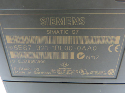 Siemens 6ES7321-1BL00-0AA0 Digital Input Module Simatic S7 Lot of 3 No Door