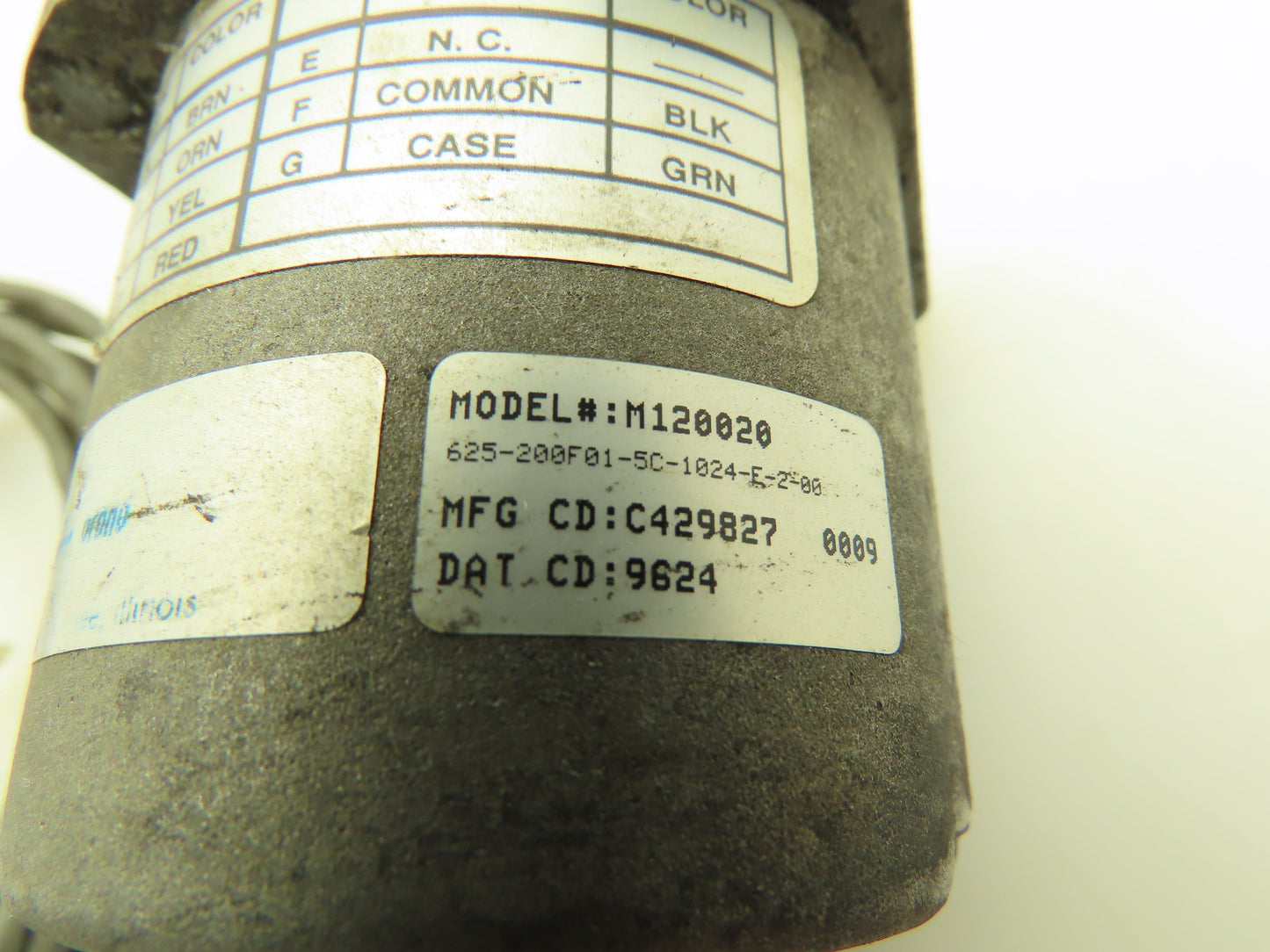 Danaher Controls Dynaper Brand M120020 Encoder 3/8" Shaft