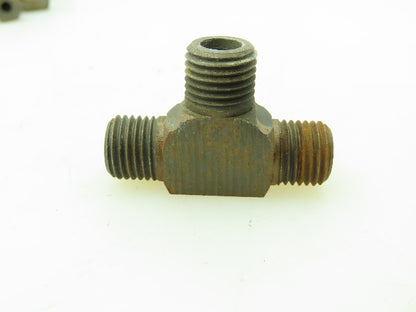 VOSS Steel Flareless Metric Union Tee Compression Fitting 6mm Tube  LOT OF 10