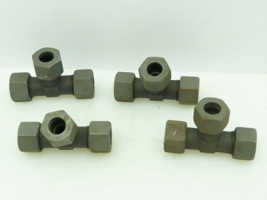 VOSS S16 Steel Flareless Metric Union Tee Compression Fitting 16mm Tube LOT OF 4