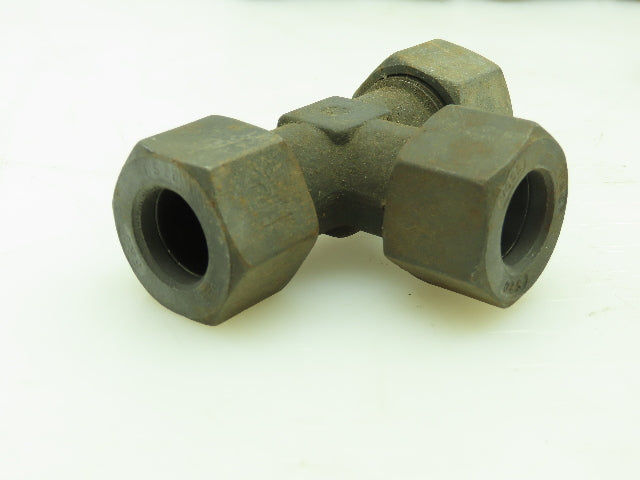 VOSS S20 Steel Flareless Metric Union Tee Compression Fitting 16mm Tube LOT OF 4
