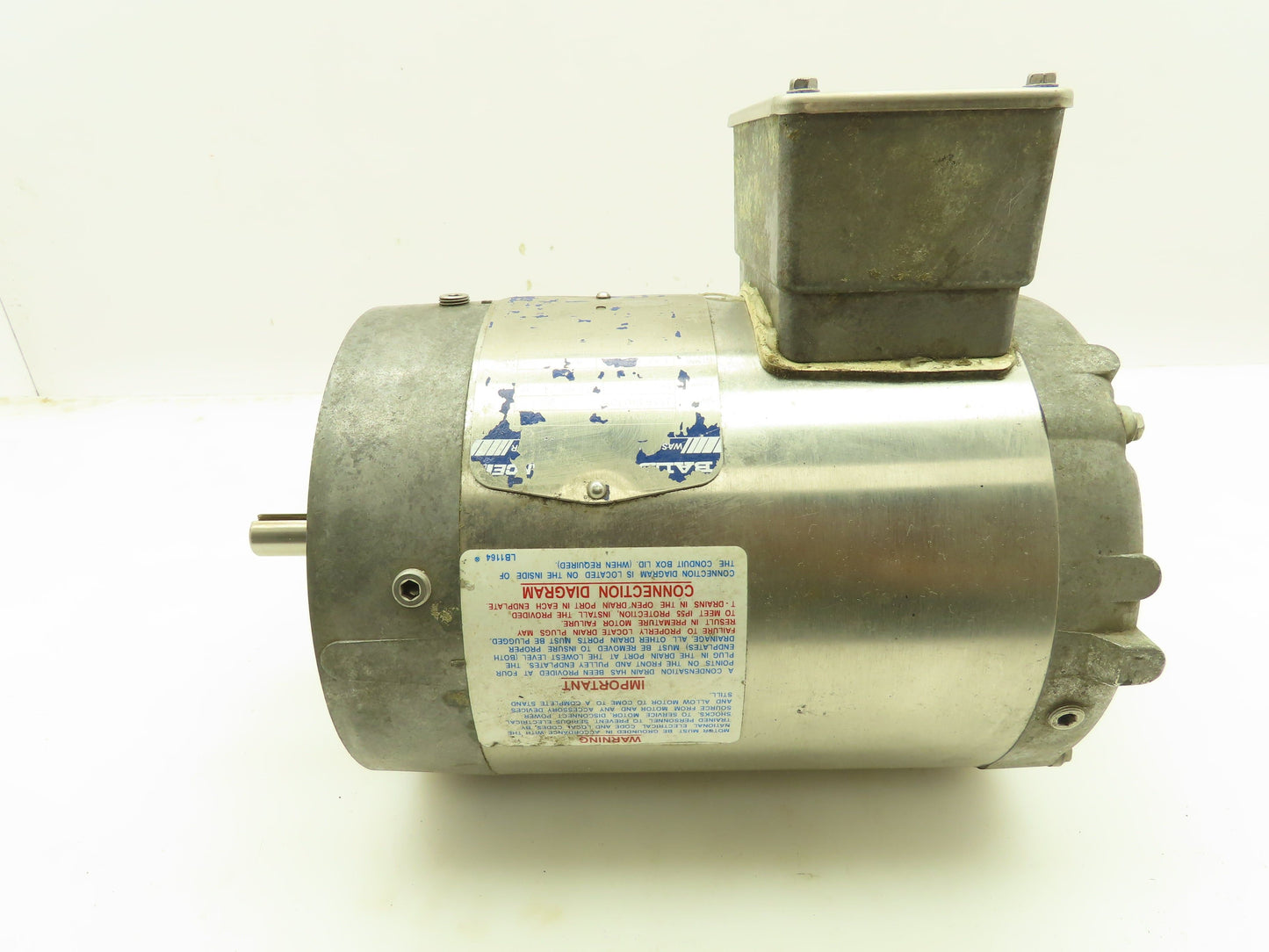 Baldor IDVSWDM3538 Washdown Inverter Duty Motor 1/2 hp 3ph 1765 rpm 230/460v 56C