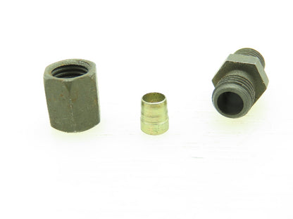 VOSS Steel Flareless Metric Straight Male Connector 4mm Tube x M8-1.0 Lot of 12
