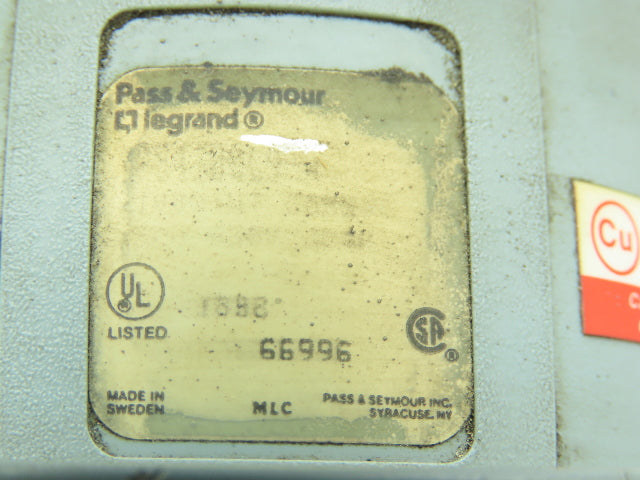 Pass & Seymour Pin-Sleeve Plug NO CAP ON PLUG END 3-Pole 4W