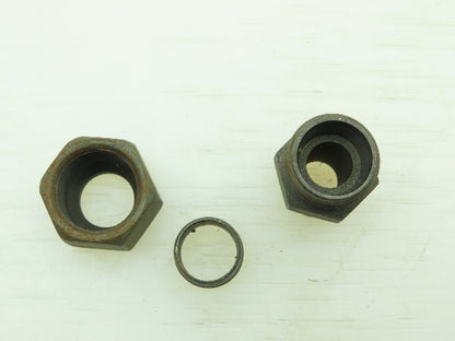 VOSS Steel Flareless Metric Straight Male Connector 12mm Tube 3/8 BSPT Lot of 10