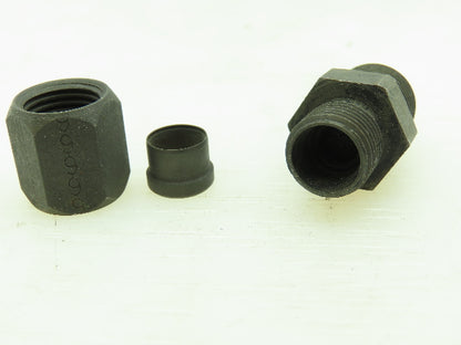Ferulok Steel Flareless Straight Male Connector 3/8" Tube x 3/8" NPT Lot of 10