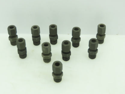 Ferulok Steel Flareless Straight Male Connector 3/8" Tube x 3/8" NPT Lot of 10