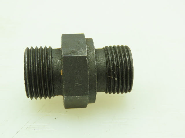 VOSS Steel Flareless Metric Straight Male Connector 10mm Tube  3/8 BSPP Lot of 5