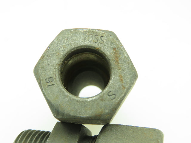 VOSS Steel Flareless Metric Straight Male Connector 16mm Tube  1/2 BSPT Lot of 6