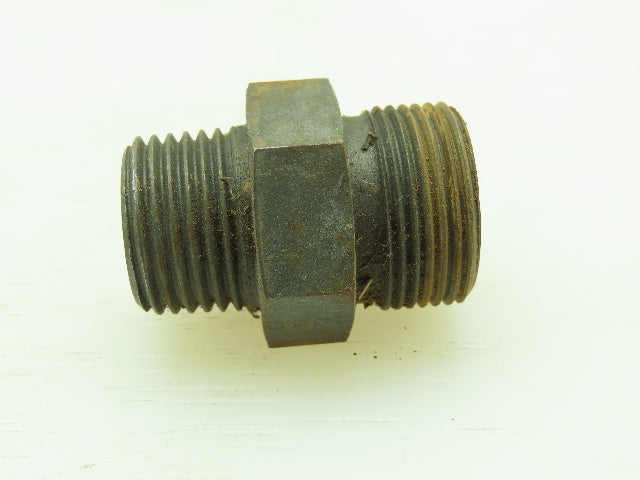VOSS Steel Flareless Metric Straight Male Connector 16mm Tube  1/2 BSPT Lot of 6