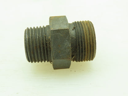 VOSS Steel Flareless Metric Straight Male Connector 16mm Tube  1/2 BSPT Lot of 6