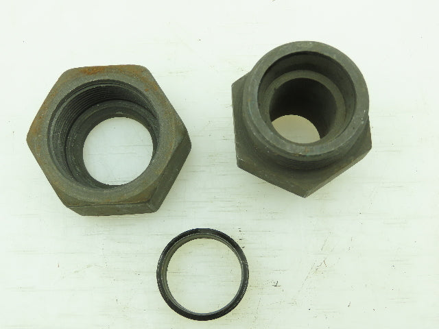 VOSS Steel Flareless Metric Straight Male Connector 25mm Tube x  M33x2  Lot of 3