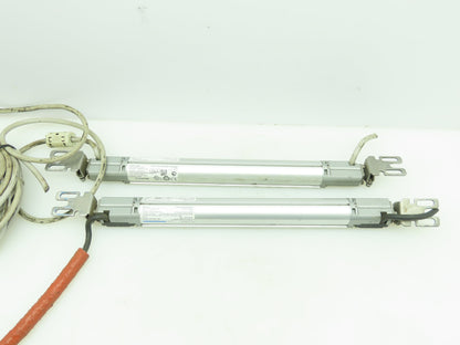 Keyence SL-V16H-R / SL-V16H-T Light Curtain Receiver & Transmitter 24VDC W/ Cord