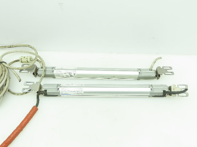 Keyence SL-V16H-R / SL-V16H-T Light Curtain Receiver & Transmitter 24VDC W/ Cord