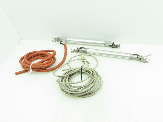 Keyence SL-V16H-R / SL-V16H-T Light Curtain Receiver & Transmitter 24VDC W/ Cord