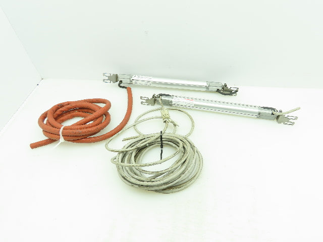 Keyence SL-V16H-R / SL-V16H-T Light Curtain Receiver & Transmitter 24VDC W/ Cord