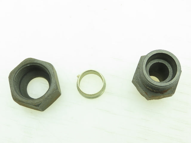 VOSS Steel Flareless Metric Straight Male Connector 16mm Tube M22x1.5  Lot of 5
