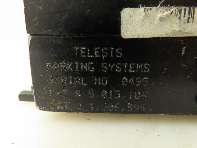 Telesis 13887MJ41891 Pinstamp Marking System Control Pneumatic Air
