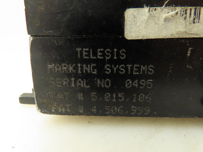 Telesis 13887MJ41891 Pinstamp Marking System Control Pneumatic Air