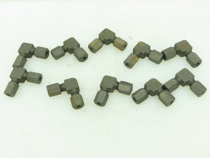 VOSS Steel Flareless Metric 90° Union Compression Elbow 4mm Tube  LOT OF 10