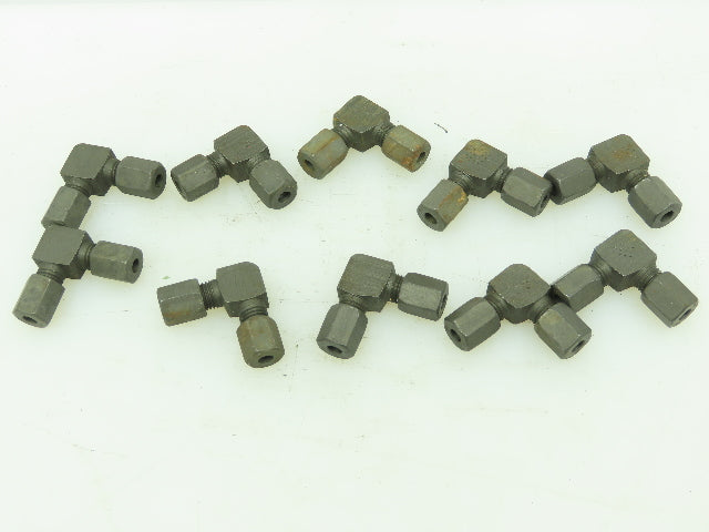 VOSS Steel Flareless Metric 90° Union Compression Elbow 4mm Tube  LOT OF 10