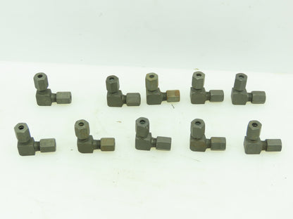 VOSS Steel Flareless Metric 90° Union Compression Elbow 4mm Tube  LOT OF 10