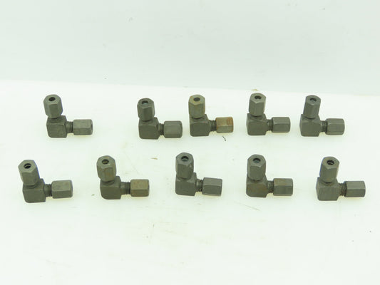 VOSS Steel Flareless Metric 90° Union Compression Elbow 4mm Tube  LOT OF 10