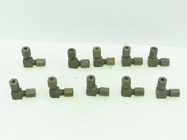 VOSS Steel Flareless Metric 90° Union Compression Elbow 4mm Tube  LOT OF 10