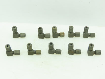 VOSS Steel Flareless Metric 90° Union Compression Elbow 4mm Tube  LOT OF 10