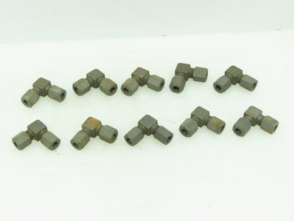 VOSS LL6 Steel Flareless Metric 90° Union Compression Elbow 6mm Tube  LOT OF 10