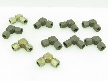 VOSS LL8 Steel Flareless Metric 90° Union Compression Elbow 8mm Tube  LOT OF 10