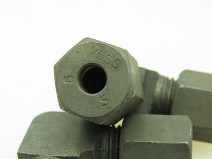 VOSS S6 Steel Flareless Metric 90° Union Compression Elbow 6mm Tube  LOT of 10