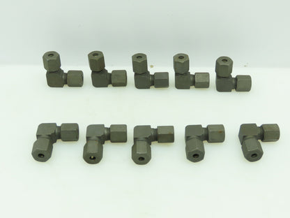 VOSS S6 Steel Flareless Metric 90° Union Compression Elbow 6mm Tube  LOT of 10