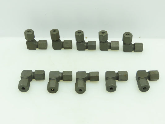 VOSS S6 Steel Flareless Metric 90° Union Compression Elbow 6mm Tube  LOT of 10