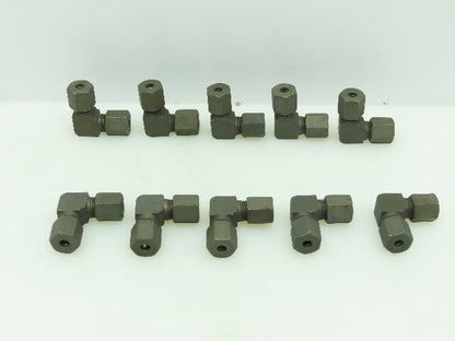 VOSS S6 Steel Flareless Metric 90° Union Compression Elbow 6mm Tube  LOT of 10