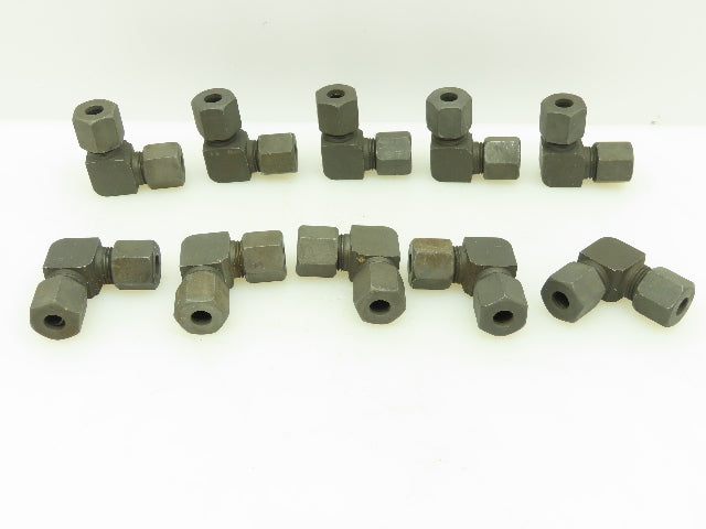 VOSS S8 Steel Flareless Metric 90° Union Compression Elbow 8mm Tube  LOT of 10
