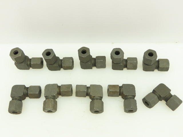 VOSS S8 Steel Flareless Metric 90° Union Compression Elbow 8mm Tube  LOT of 10